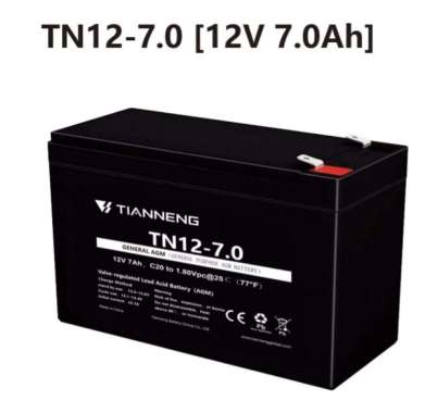 AKI KERING VRLA Tianneng 12v 7ah TN12-7.0 BATRE MAINAN MOBIL ANAK
