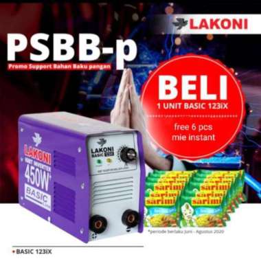 MESIN LAS LAKONI BASIC 123 IX 450 WATT