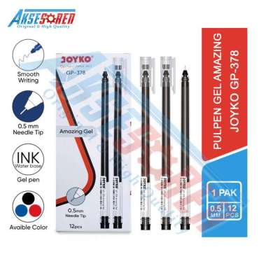 Aksesoren Pulpen Gel 1 Pack Joyko Amaging [GP-378] / Alat Tulis Kantor / Ballpoint Gel Balpen Balpoi