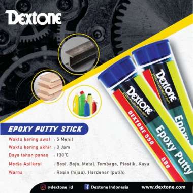 Dextone Lem Besi Epoxy Putty Stick General 56Gr / LEM DODOL / Lem Porting Blok Mesin