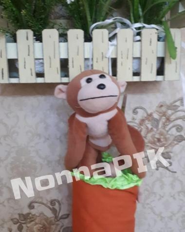 Tempat cover box tas tissue tisu tissu gantung boneka monyet monkey