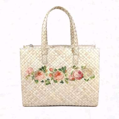 Mlatiwangi Tas Pandan Decoupage
