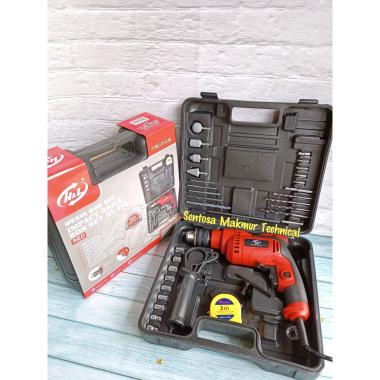 H&L HL 913 13 MM Mesin Bor Beton Impact Drill Set Box 13mm