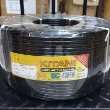 Kabel TV Coaxial 5C RG6 Kitani (Meteran)