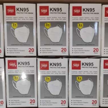MASKER SENSI KN95 Protective Mask 5ply 20pcs|box GREY