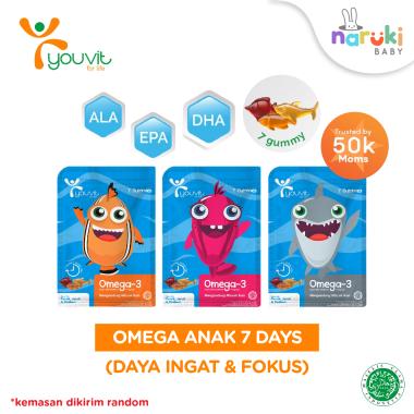 Youvit Series Multivitamin Dewasa Anak Omega Collagen Beauti Gummy Omega Anak 7 Days