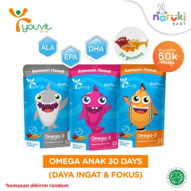 Youvit Series Multivitamin Dewasa Anak Omega Collagen Beauti Gummy Omega Anak 30 Days
