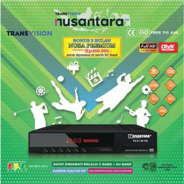RECEIVER PARABOLA TANAKA NUSANTARA TN-01 4K HD KU BAND C BAND