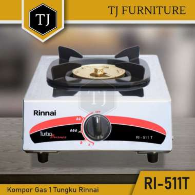 Rinnai Kompor Gas 1 Tungku Api Turbo - RI 511T / RI 511 T / RI511T / RI-511T