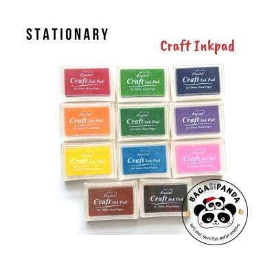 Bak Cap Anak- Bak Stempel Warna Warni - Stamp Pad - Craft Inkpad Hijau