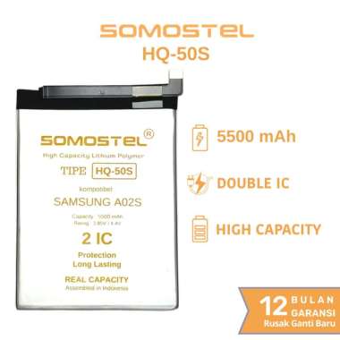 Somostel - Baterai HQ-50S Samsung A02s / A03 / A03S