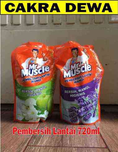 Mr Muscle Pembersih Lantai ANEKA AROMA kemasan refill 720 ml LEMON
