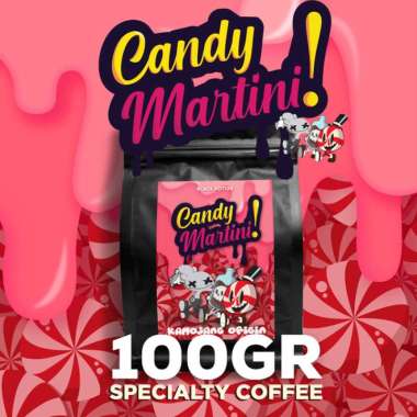 Candy Martini (100gr) Roasted Coffee Bean Arabica Biji Kopi MINI PACK - Biji Utuh Machiato Giling Ha