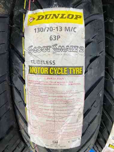 Ban Motor Yamaha NMAX DUNLOP SCOOT SMART 2 130/70-13 Tubeless