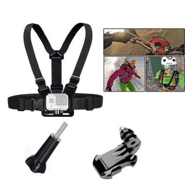 chest strap holder dada handphone dan action cam strap dada - strap actioncam Strap Actioncam