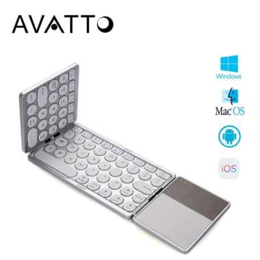 Wireless Bluetooth Foldable Keyboard Touchpad Lipat 3 - Keyboard Only Multicolor