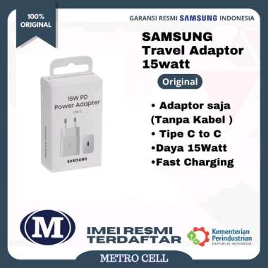 Adaptor Charger Samsung 15 Watt Original