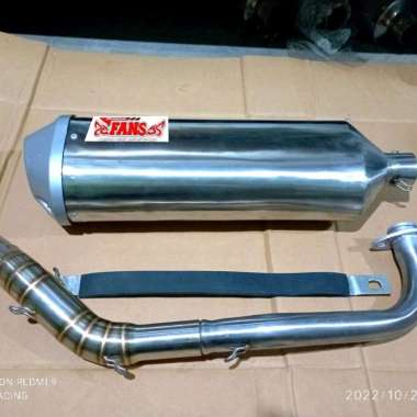 Knalpot Racing Standar Fans NGEBAS adem Stainless Nmax new 155 Nmax old 155 Aerox New 155 Aerox155 P