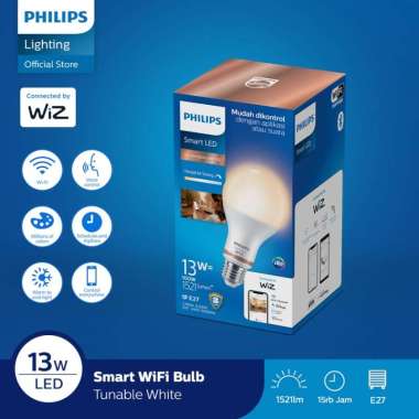 Philips Lampu Smart Wi-Fi LED 13W Bluetooth - Tunable White / Putih