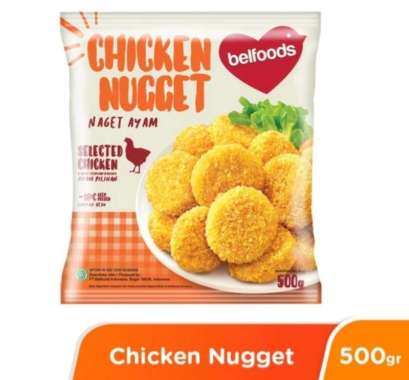 Promo Harga Belfoods Nugget Chicken Nugget 500 gr - Blibli