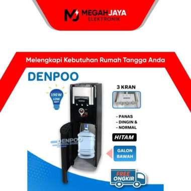 DENPOO DISPENSER GALON BAWAH PREMIUM 1 NEW (NORMAL, COLD AND HOT)