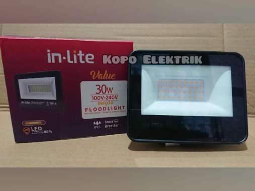 Inlite Lampu Sorot 30 Watt LED Inlite Sorot Value INF030 Floodlight Kuning