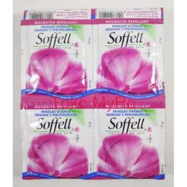 Soffell Lotion Anti Nyamuk Soffel Bunga Geranium Sofel Geranium Renceng 24 sachet x 6gr