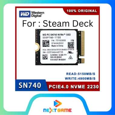 SSD NVMe 2230 WD SN740 for Steam Deck