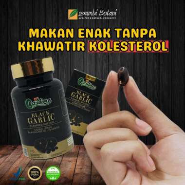 Black Garlic Bawang Hitam Kapsul Soft Gel - Membantu Mengatasi Kolesterol dan Memperlancar Sirkulasi
