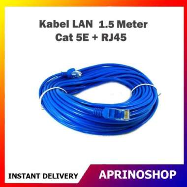 Kabel LAN 1.5 Meter Cat5E UTP RJ45 Kabel Jaringan Network 1.5M
