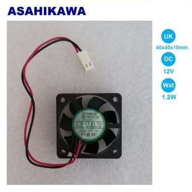 Asahikawa Cooling Exhaust Fan DC Kipas Pendingin Kipas Angin DC12V 40x40x10mm