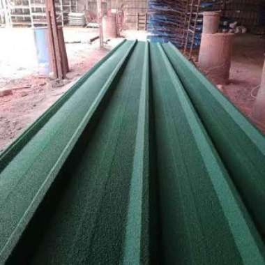 0.3MMx75CMx5M / NM Seng Spandek Galvalum Pasir Gel Besar Hijau Lembar