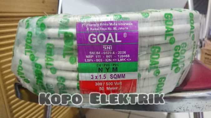Kabel Goal NYM 3x1.5mm SNI Tunggal