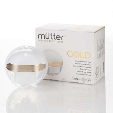 MUTTER GOLD Pompa ASI Elektrik Wearable Handsfree Breast Pump NO Kabel GOLD