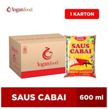 SAUS CABAI LOMBOK GANDARIA 600R 1 KARTON ISI 12 PCS