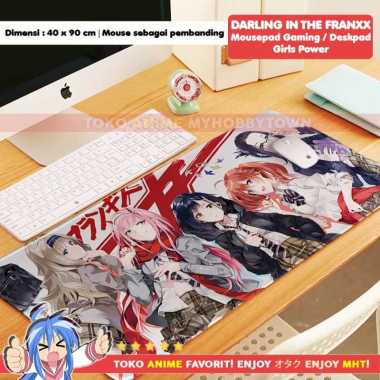 Mousepad Anime Gaming Deskpad Anime Darling In The Franxx Girls