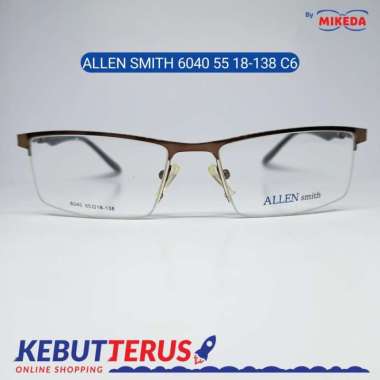 Mikeda-FRAME KACAMATA ALLEN SMITH 6040 C6 + LENSA(MINUS/CYLINDER) ANTI RADIASI CR