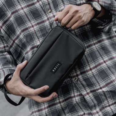 CLUCH BAG PRIA - HEYRUS RUSEL I Sling Bag Aruna Lite I Clutch Bag Pria Wanita Black