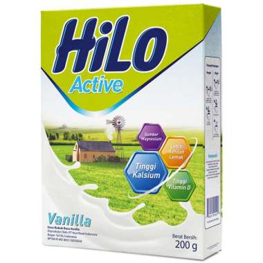 Promo Harga Hilo Active Vanilla 200 gr - Blibli
