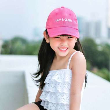 Lily And Clark Topi Baseball Anak Perempuan Lucu Warna Pink Fanta TB15