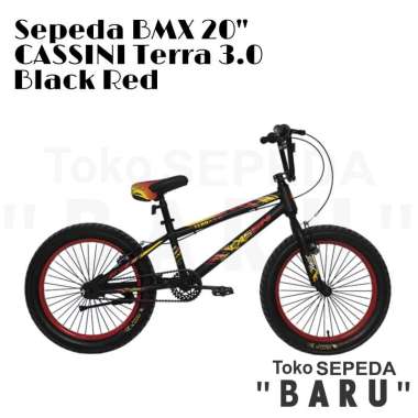 TB - Sepeda BMX CASSINI by TREX TERRA 3.0 Black Red