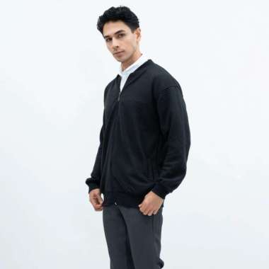 Houseofcuff Jaket Katun Outer Bomber Smart Casual Hitam XXL