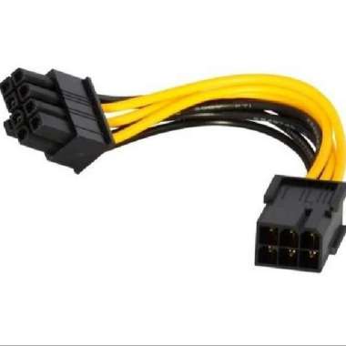 Kabel Konverter Port Power VGA 6 Pin Ke 8 Pin Adapter 6pin to 8pin