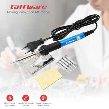 SOLDER MULTIFUNGSI Taffware Solder Iron Adjustable Fast Heating 60W with 5 Tips - CS-31 BARU