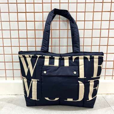 White Mode Sky Bag - Tas Cewek Totebag Wanita Blue mix