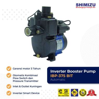 SHIMIZU IBP-375 BIT Pompa Air Dorong Otomatis Inverter Booster