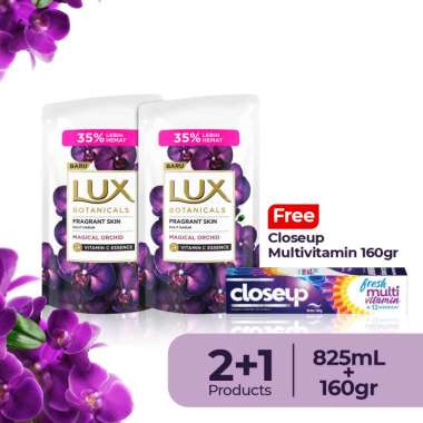 Promo Harga LUX Botanicals Body Wash Magical Orchid 850 ml - Blibli