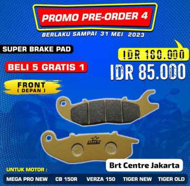KAMPAS REM DEPAN DISPAD BRT HONDA TIGER NEW MEGA PRO NEW CBR NEW VERZA