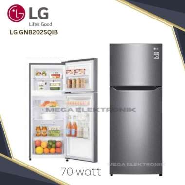 LG GNB202SQIB / GNB 202SQIB Kulkas 2 pintu Lemari Es 187Liter