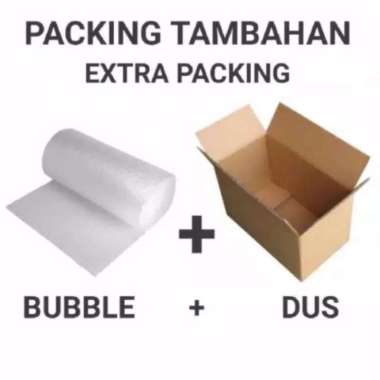 Packing Kardus + extra Bubble Wrap kecil (maks22x12x10)